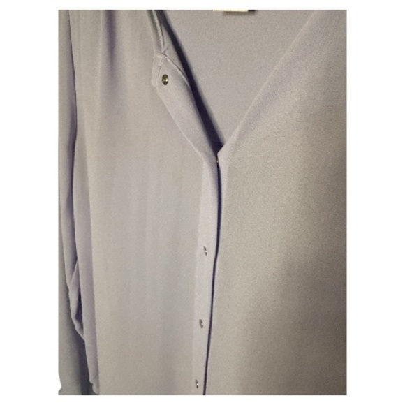 F21 Love21 Lavender long sleeve sheer button down blouse size XS - Picture 4 of 5